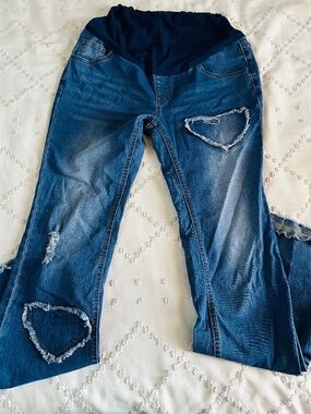 Maternity high waist jeans